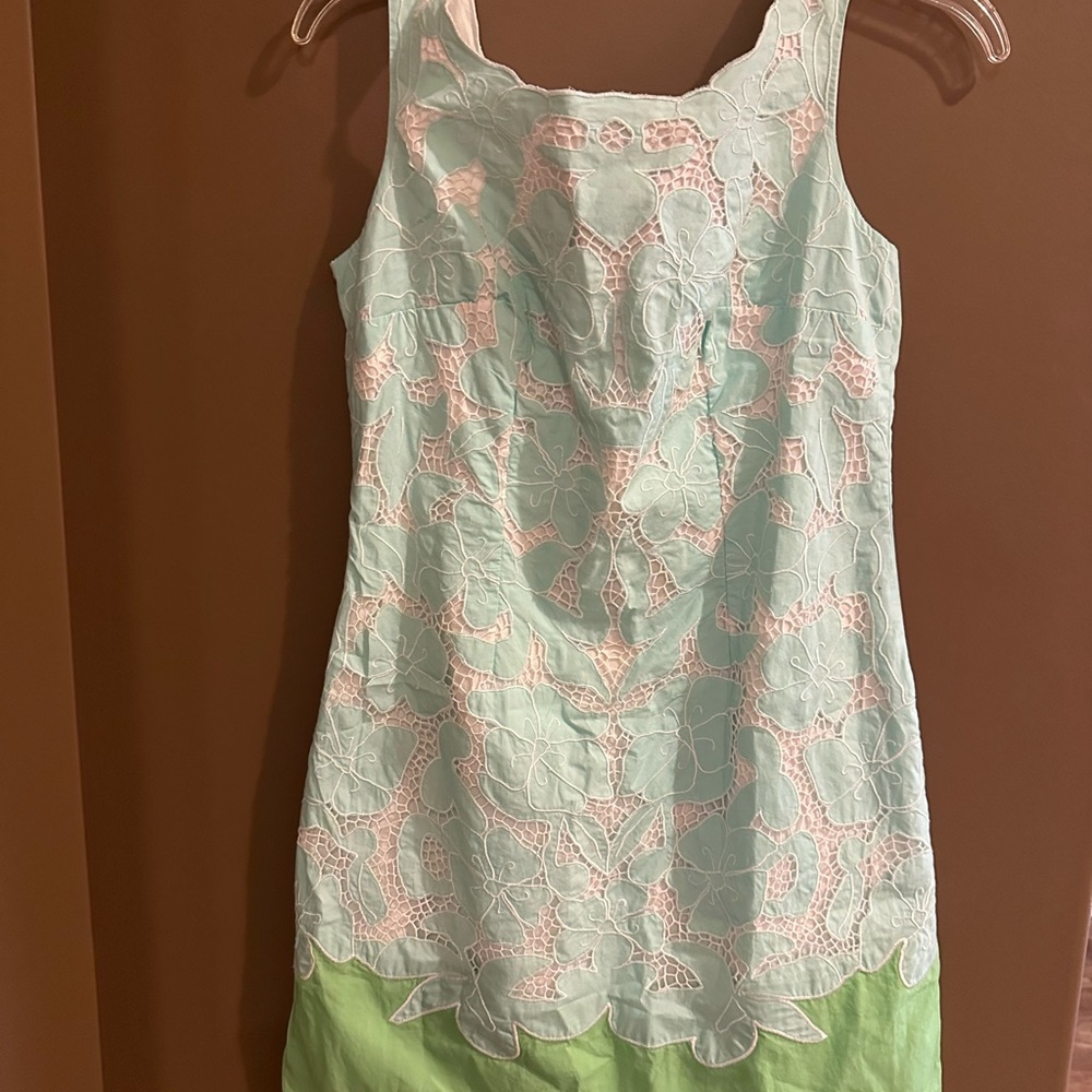 Lilly Pulitzer Green and White Dress